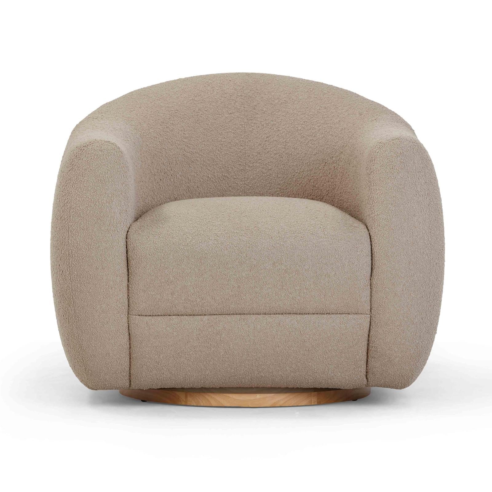 TOV Furniture Judy Boucle Swivel Chair