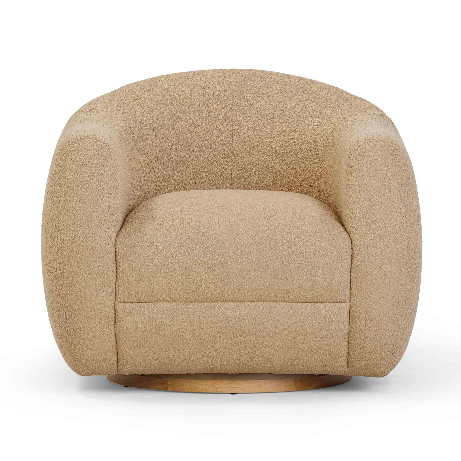 TOV Furniture Judy Boucle Swivel Chair