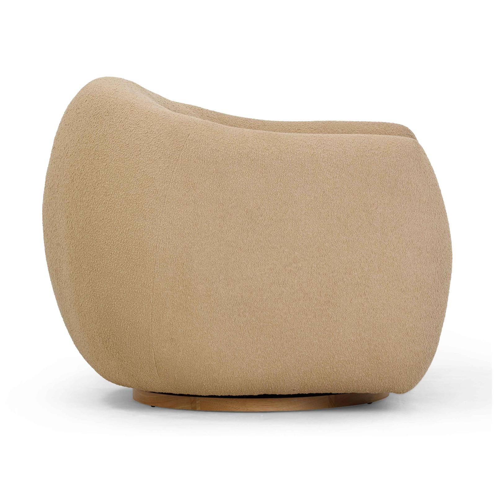 TOV Furniture Judy Boucle Swivel Chair