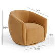 TOV Furniture Jordan Velvet Swivel Chair