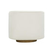 TOV Furniture Presley Cream Velvet Swivel Accent Chair