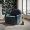 TOV Furniture Tiago Velvet Swivel Chair