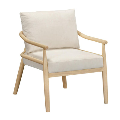 TOV Furniture Dixie Cream Performance Corduroy Accent Chair