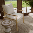 TOV Furniture Dixie Cream Performance Corduroy Accent Chair