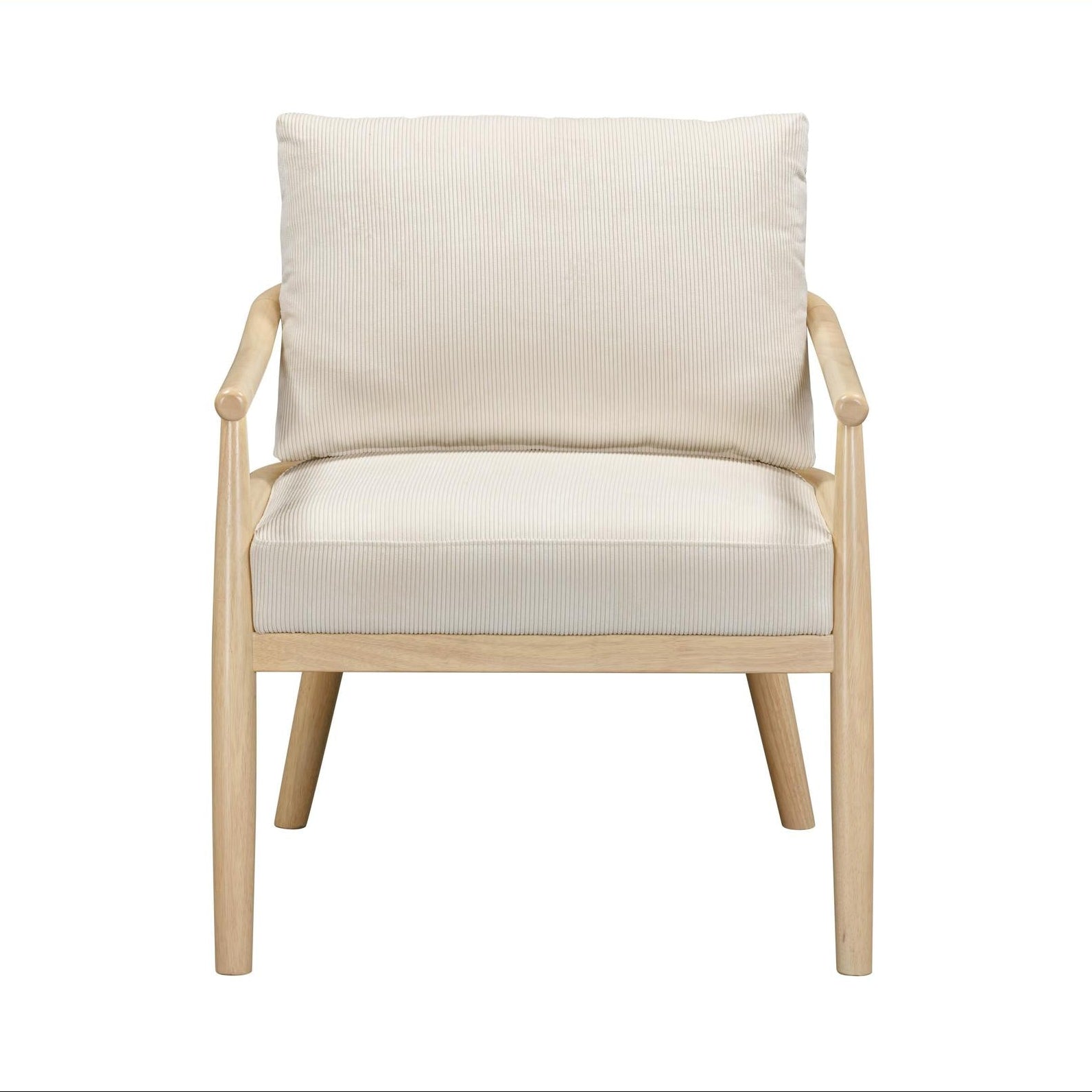 TOV Furniture Dixie Cream Performance Corduroy Accent Chair