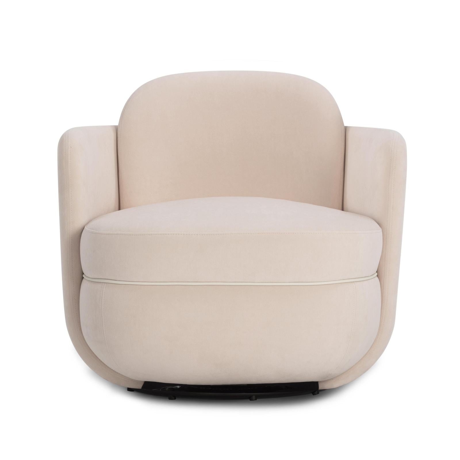 TOV Furniture Wolfie Velvet Swivel Chair
