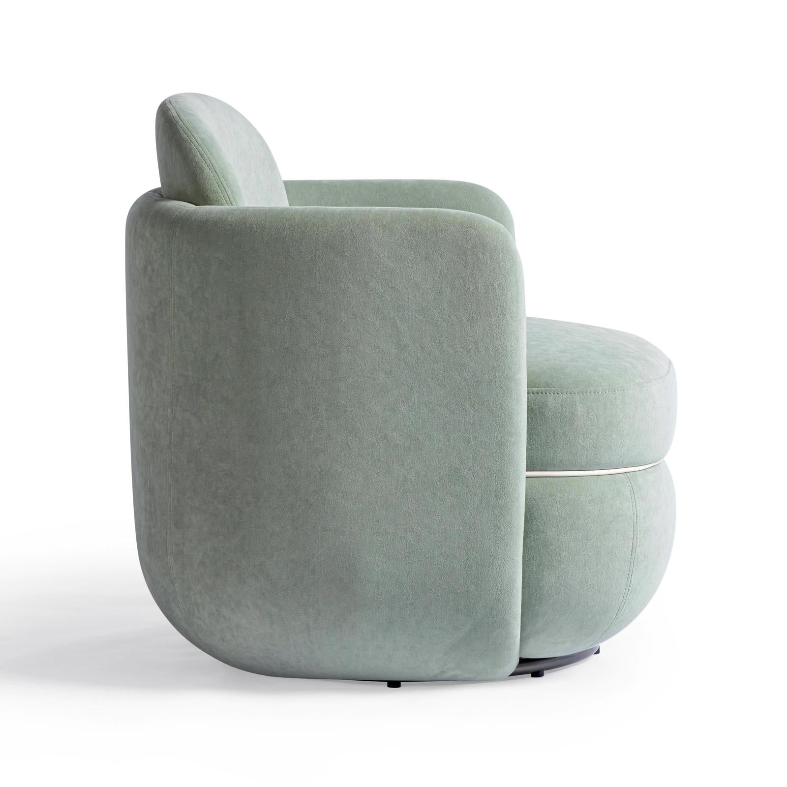 TOV Furniture Wolfie Velvet Swivel Chair
