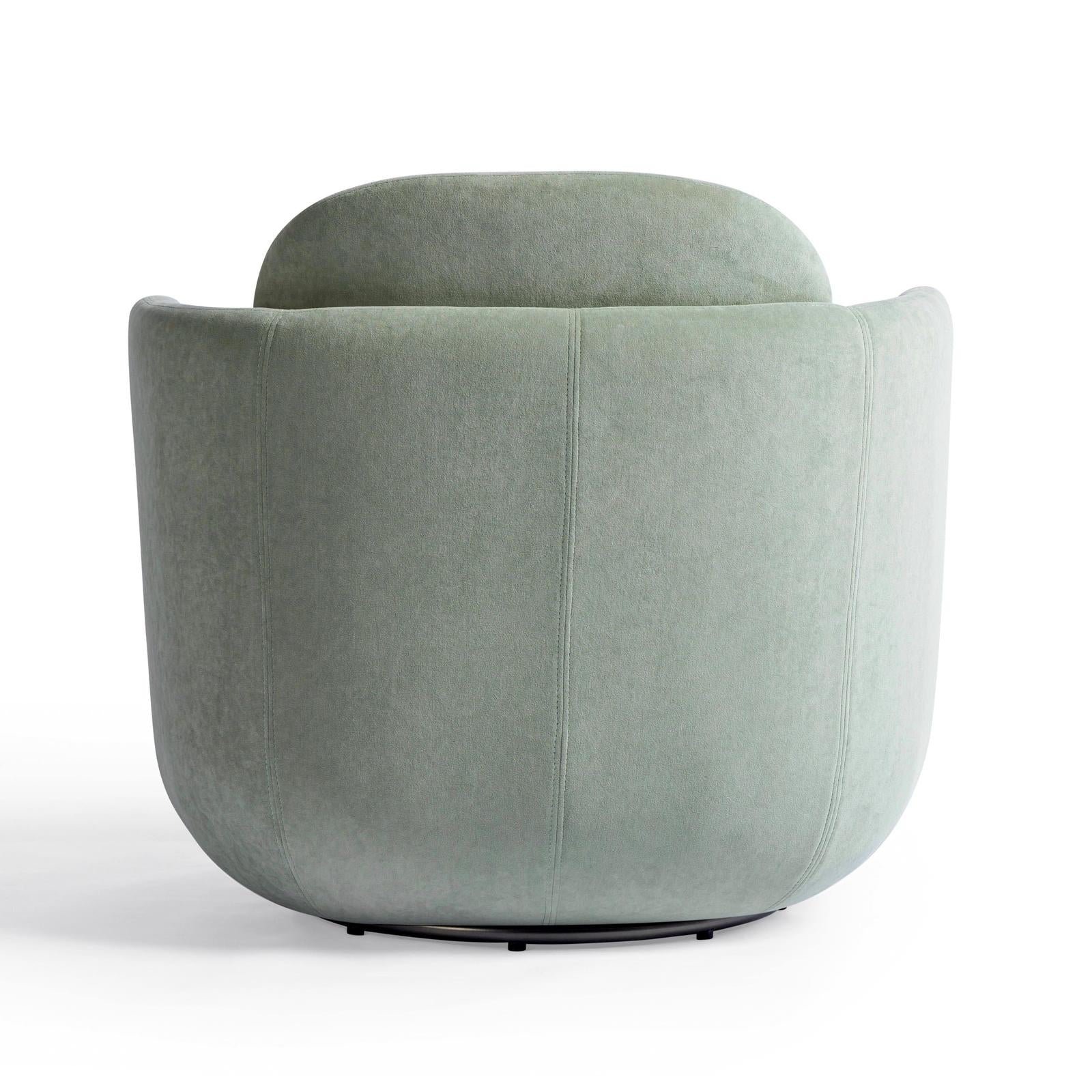 TOV Furniture Wolfie Velvet Swivel Chair