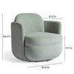 TOV Furniture Wolfie Velvet Swivel Chair