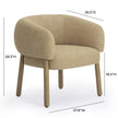 TOV Furniture Foxy Textured Performance Fabric Accent Chair