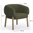 TOV Furniture Foxy Textured Performance Fabric Accent Chair