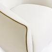 TOV Furniture Jordan Contrast Piping Performance Velvet Swivel Accent Chair