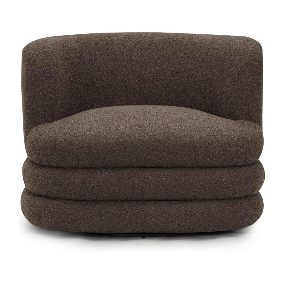 TOV Furniture Astor Heavy Performance Boucle Swivel Hotel Lounge Chair