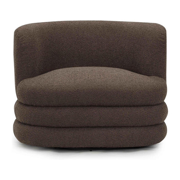 TOV Furniture Astor Heavy Performance Boucle Swivel Hotel Lounge Chair