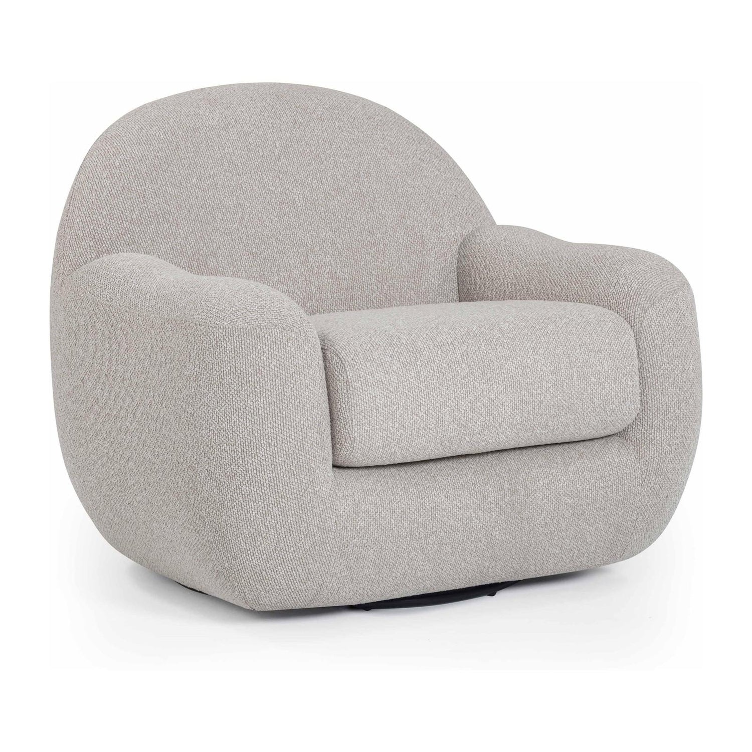 TOV Furniture Tiago Warm Grey Performance Boucle Swivel Accent Chair