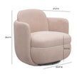 TOV Furniture Wolfie Performance Chenille Swivel Accent Chair