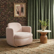 TOV Furniture Wolfie Performance Chenille Swivel Accent Chair