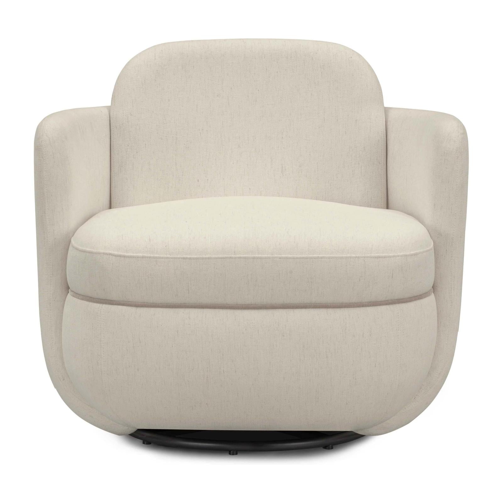 TOV Furniture Wolfie Performance Chenille Swivel Accent Chair