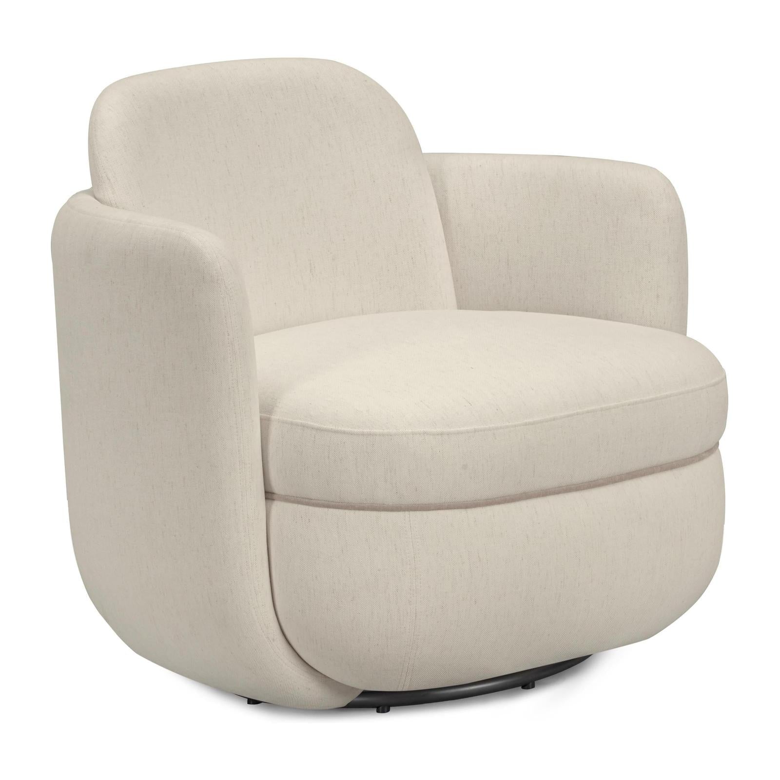 TOV Furniture Wolfie Performance Chenille Swivel Accent Chair