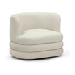 TOV Furniture Astor Performance Faux Mohair Swivel Hotel Lounge Chair