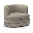 TOV Furniture Astor Performance Faux Mohair Swivel Hotel Lounge Chair