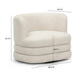 TOV Furniture Astor Heavy Performance Boucle Swivel Hotel Lounge Chair
