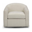 TOV Furniture Thao Contract-Grade Basketweave Fabric Swivel Accent Chair