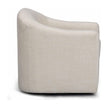 TOV Furniture Thao Contract-Grade Basketweave Fabric Swivel Accent Chair