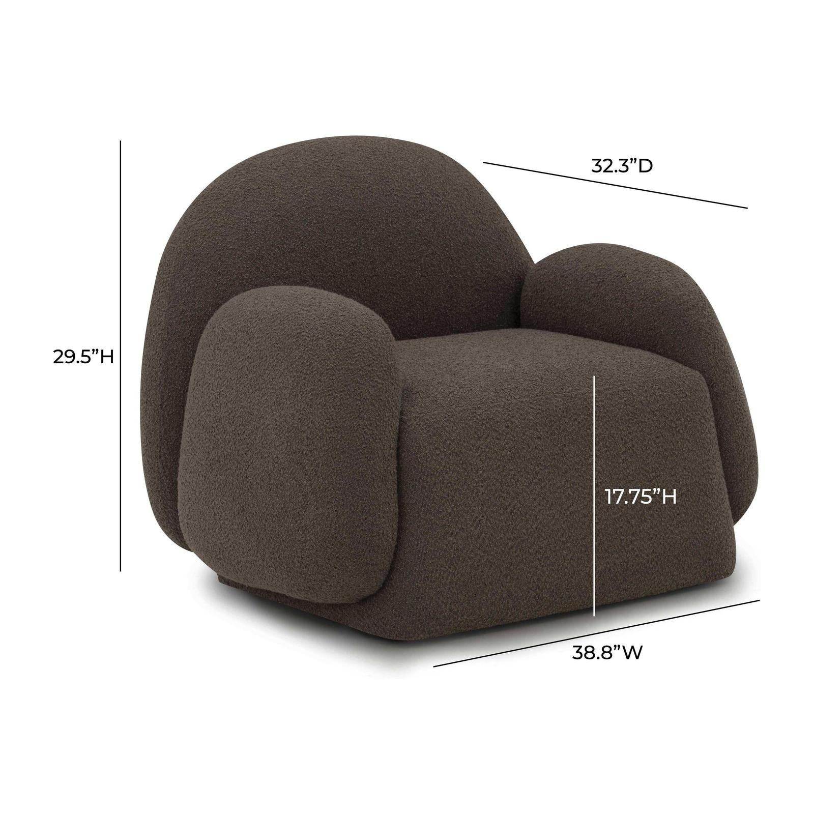 TOV Furniture Marius Contract-Grade Boucle Accent Chair