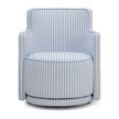 TOV Furniture Passe Striped Linen Swivel Chair