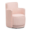 TOV Furniture Passe Striped Linen Swivel Chair