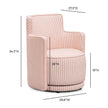 TOV Furniture Passe Striped Linen Swivel Chair