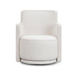 TOV Furniture Passe Cream Upcycled Performance Linen Swivel Chair