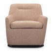 TOV Furniture Mado Peach Textured Contract-Grade Fabric Swivel Accent Chair