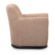 TOV Furniture Mado Peach Textured Contract-Grade Fabric Swivel Accent Chair