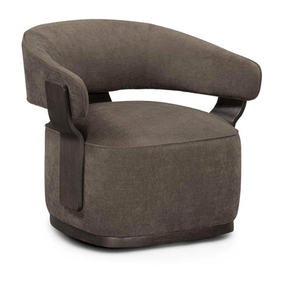 TOV Furniture Madison Linen Performance Chenille Swivel Accent Chair