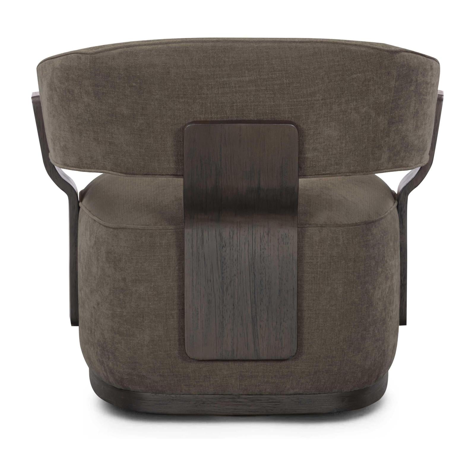 TOV Furniture Madison Linen Performance Chenille Swivel Accent Chair