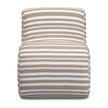 TOV Furniture Senna Taupe Organic Stripes Contract-Grade Jacquard Fabric Accent Chair