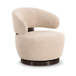TOV Furniture Austin Cream Performance Boucle Swivel Accent Chair