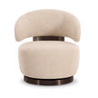 TOV Furniture Austin Cream Performance Boucle Swivel Accent Chair