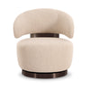 TOV Furniture Austin Cream Performance Boucle Swivel Accent Chair