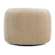 TOV Furniture Jasmine Upcycled Contract-Grade Basketweave Fabric Swivel Accent Chair
