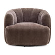 TOV Furniture Jasmine Upcycled Contract-Grade Basketweave Fabric Swivel Accent Chair