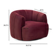 TOV Furniture Jasmine Performance Velvet Swivel Accent Chair
