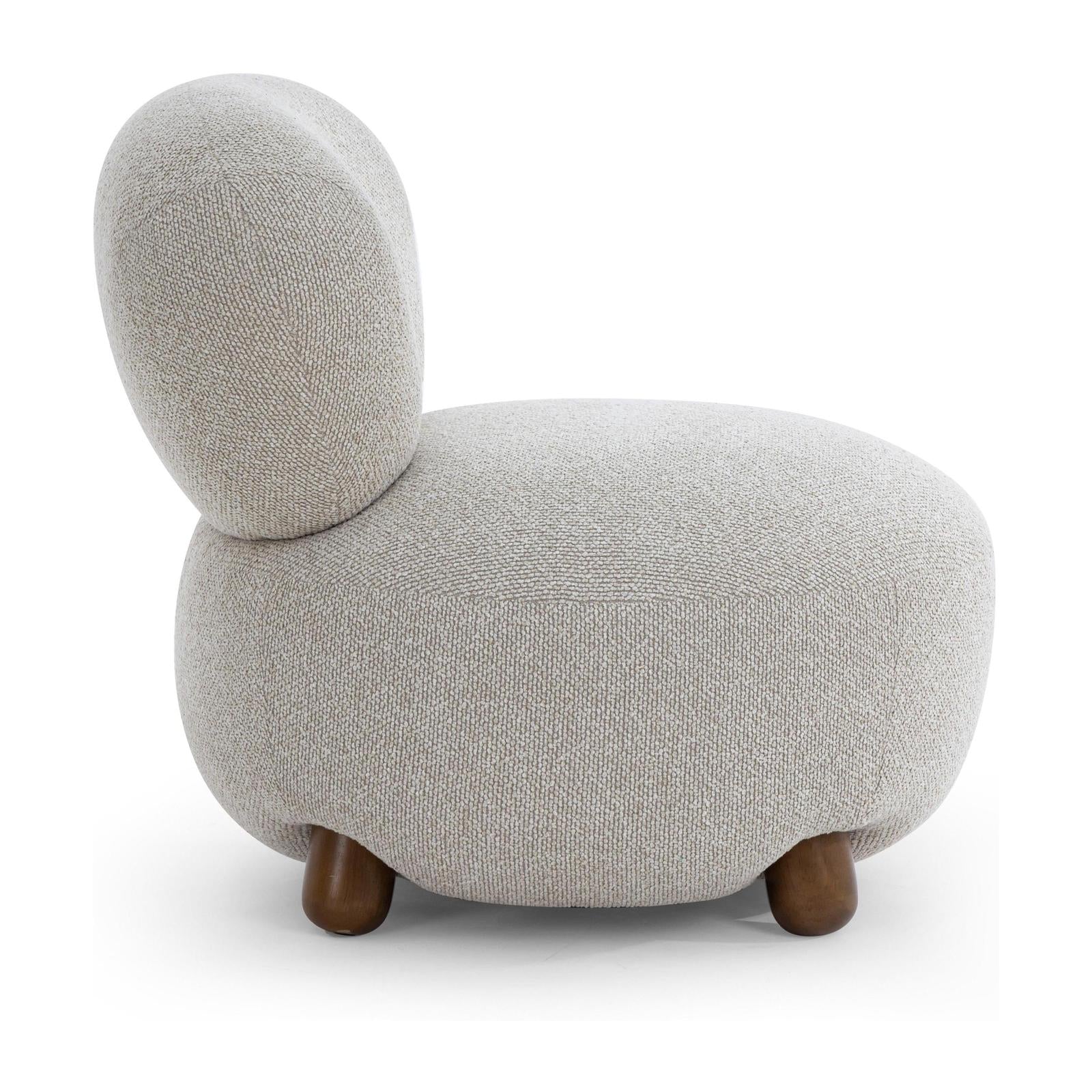 TOV Furniture Pucker Warm Grey Performance Boucle Accent Chair