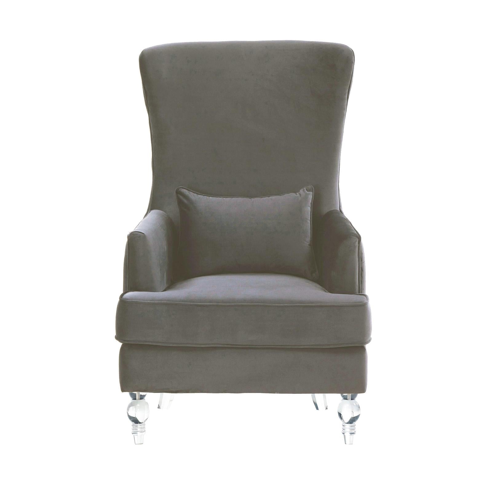 TOV Furniture Aubree Tall Chair with Acrylic Legs