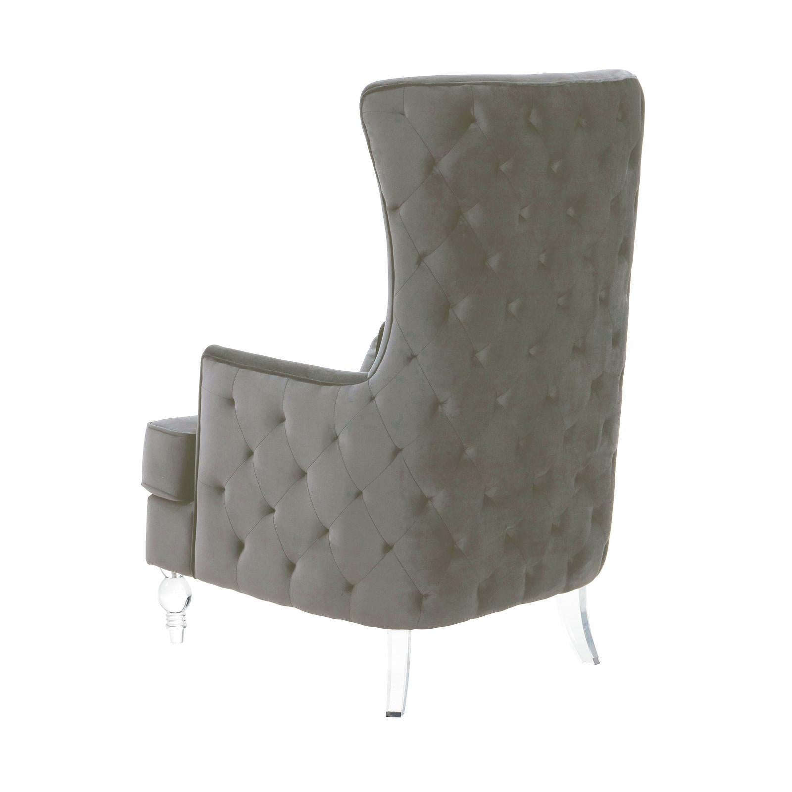 TOV Furniture Aubree Tall Chair with Acrylic Legs