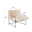 TOV Furniture Kimi Genuine Sheepskin Chair