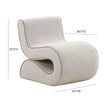 TOV Furniture Senna Speckled Grey Boucle Accent Chair
