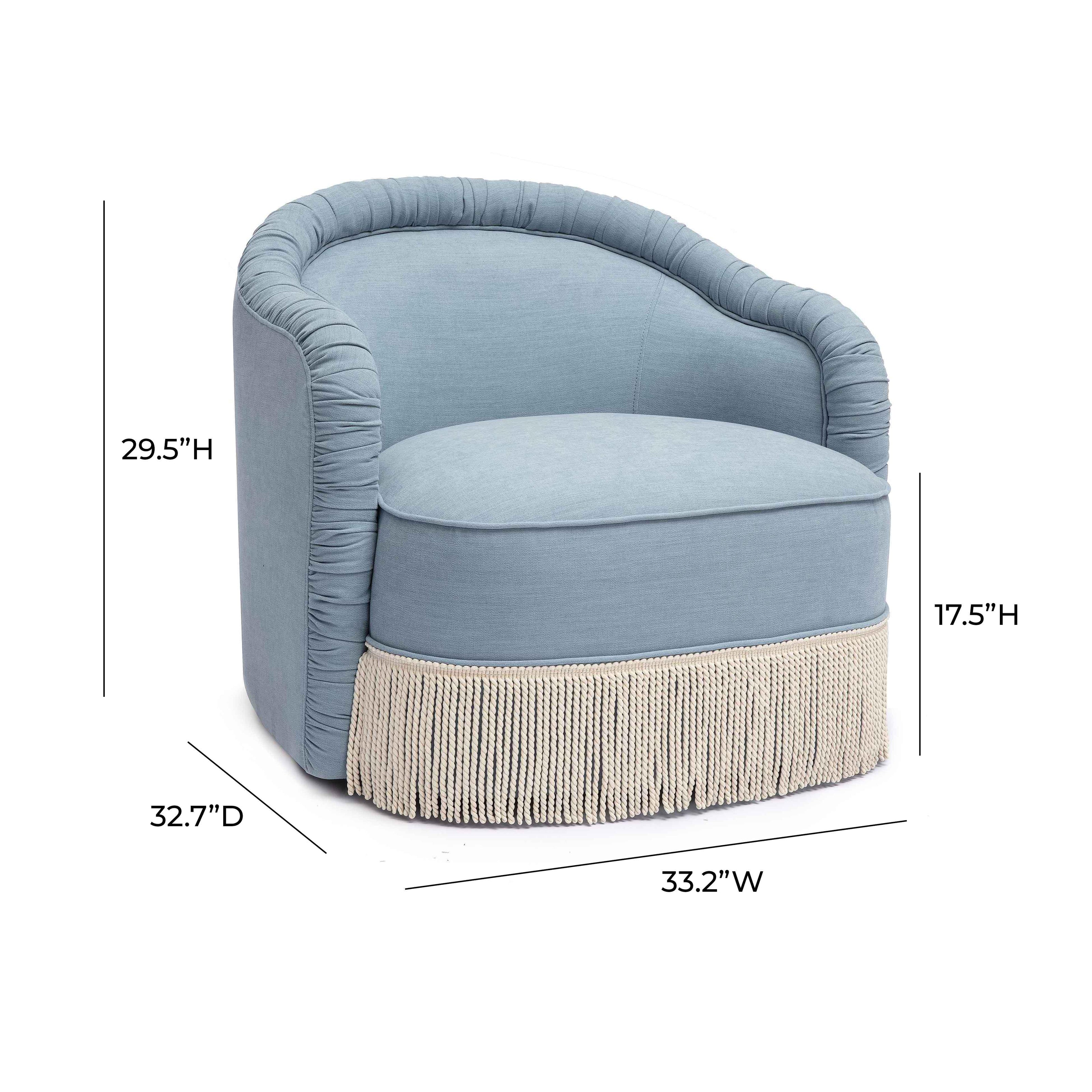 TOV Furniture Pamela Tassel Lounge Chair